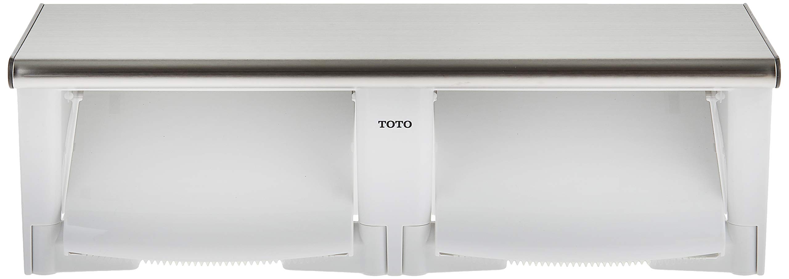 Toto YH702 Double Paper Roll with Shelf (Stainless Steel), Resin