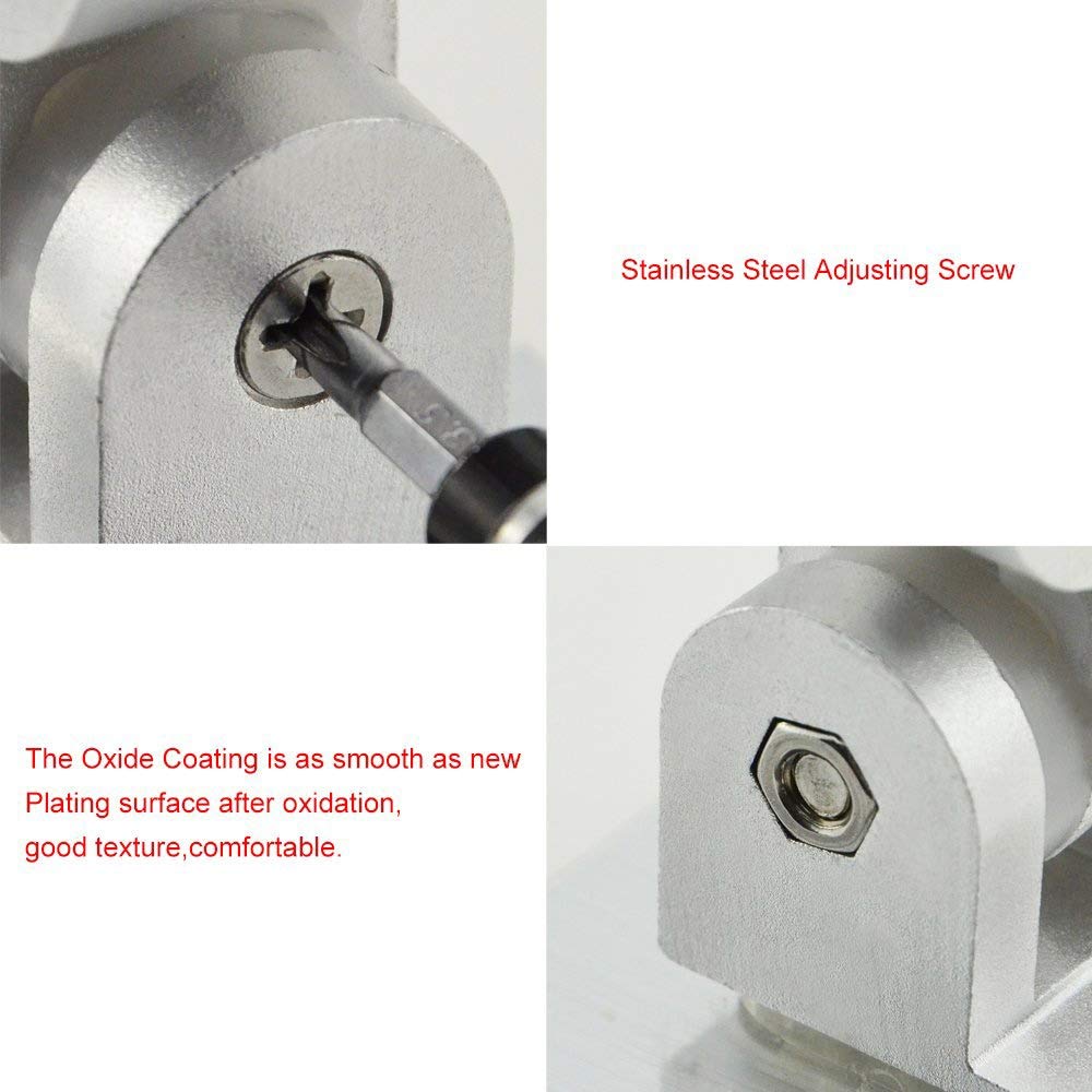 AKAZI Verstellbarer Duschkopfhalter Wandhalterung mit 2 Aufhängerhaken, Aluminium Super Heavy Duty Strong Adhesive für Badezimmer