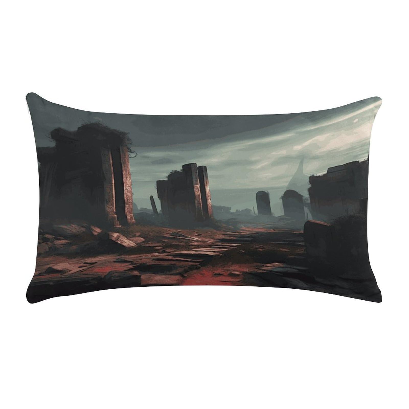 Wsoihfec Style Ruinscushion Case Throw Pillow Cover