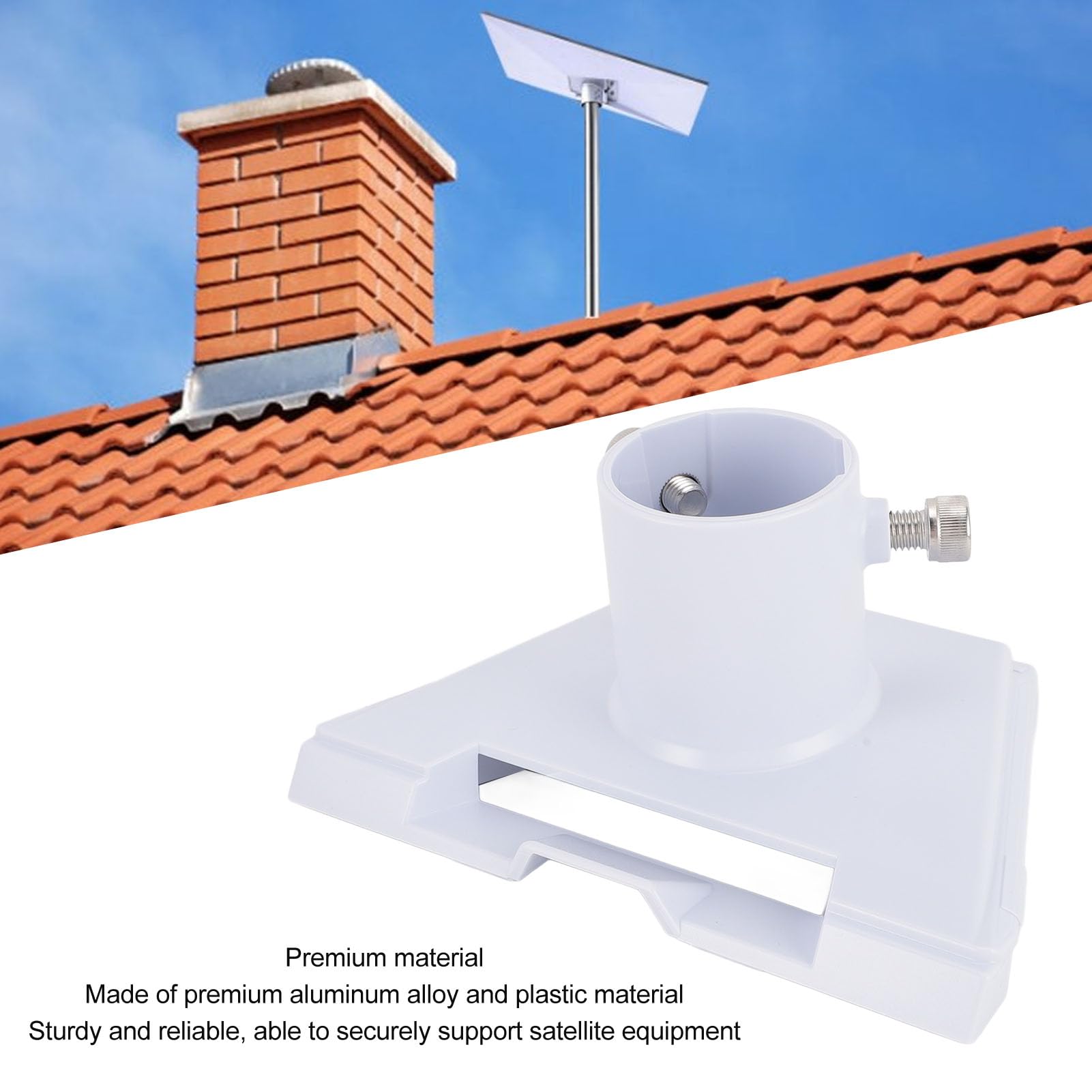 Zerodis Soportes para Antena Parabólica para Equipos de Señal Satelital de Techo Gen 3 Hardware para el Hogar