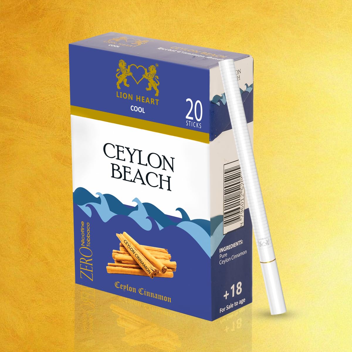 cinnamon cigarettes Ceylon Beach Pure Cinnamon Premium Cigarette