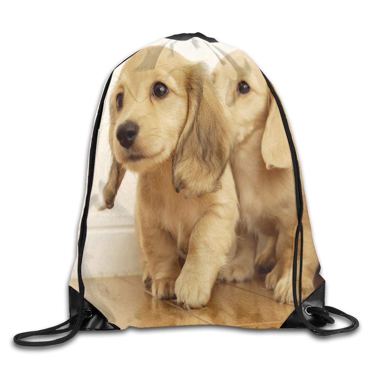 xinfub Gym Drawstring Bags Safari Navy Animal Draw Rope Shopping Travel Backpack Tote - 20014