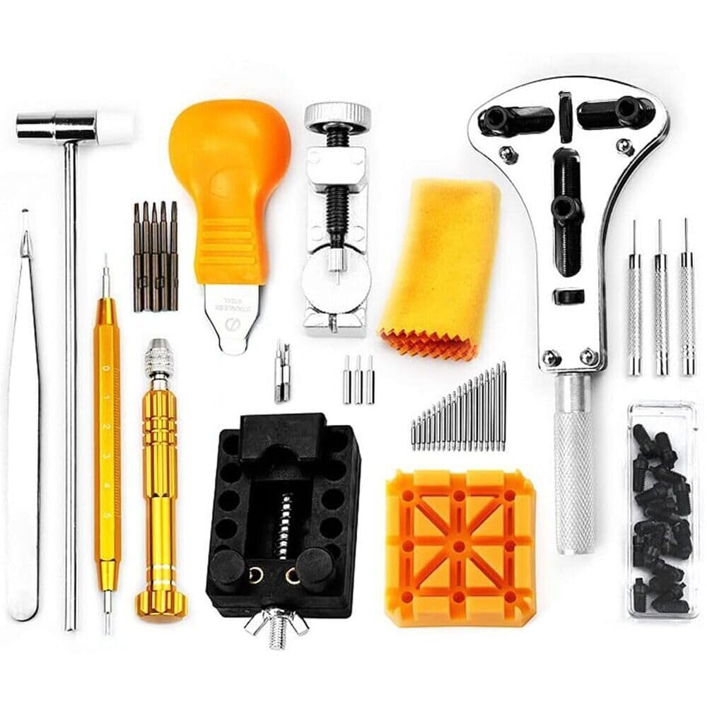 149 szt. Profesjonalny zestaw naprawczy do zegarka, otwieracz do tylnej obudowy, zamiennik baterii