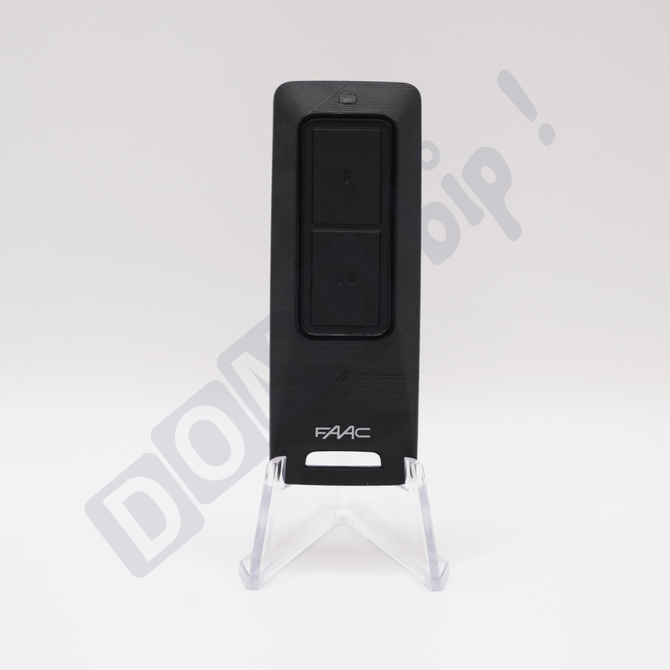 XT2 433/868 FDS – Télécommande portail 2 canaux – Réf. 787017 - Nouvelle génération – Bi-fréquence 433 + 868 MHz - rétrocompatible SLH + 1 Porte-clés DOMOBIP (Noir - Lot de 1)