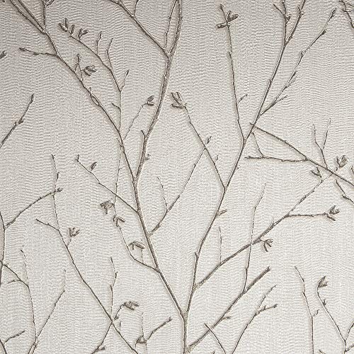 Boutique Ivory Water Silk Sprig Wallpaper