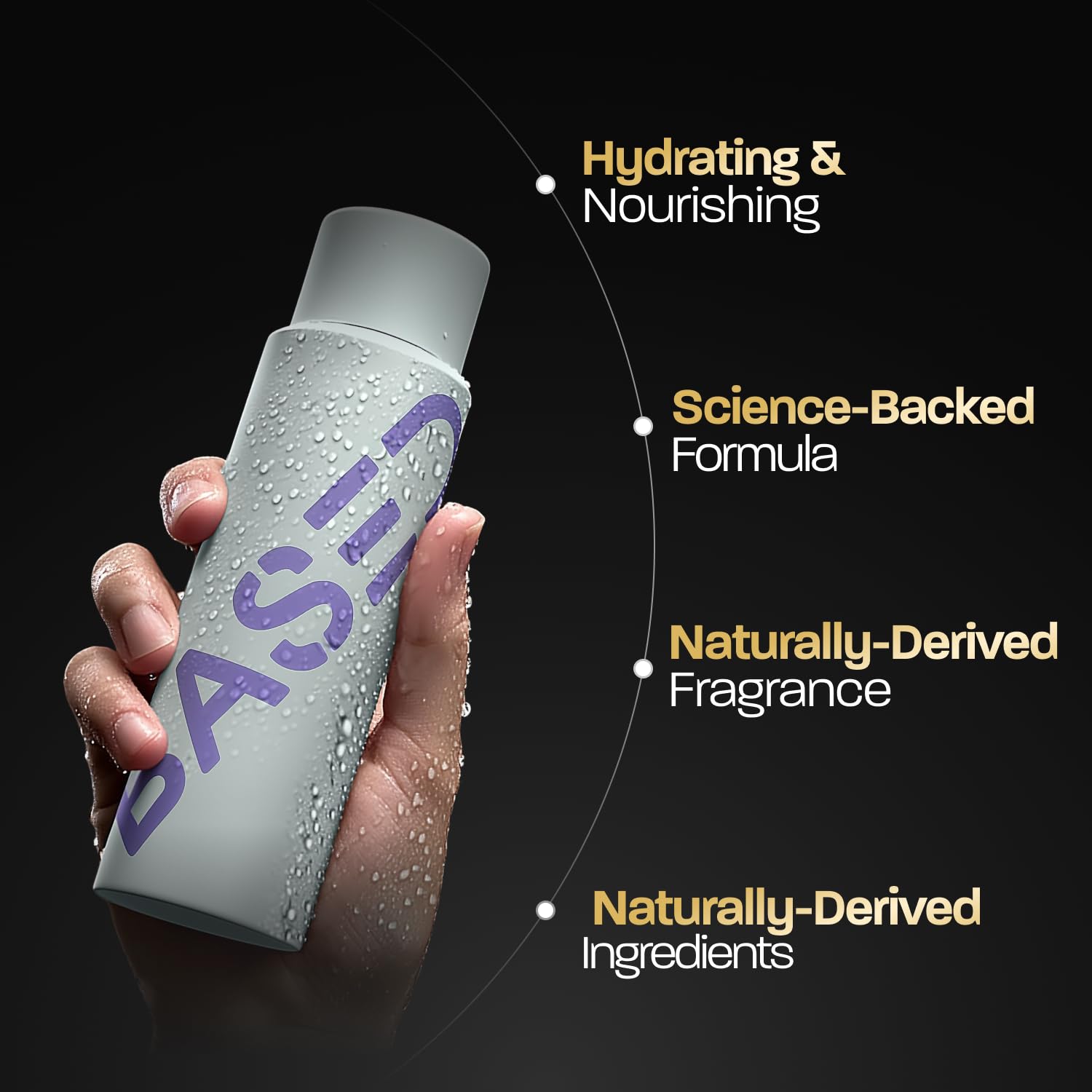 BASED 3-Piece Shampoo, Conditioner & Leave-In Hair Care Bundle