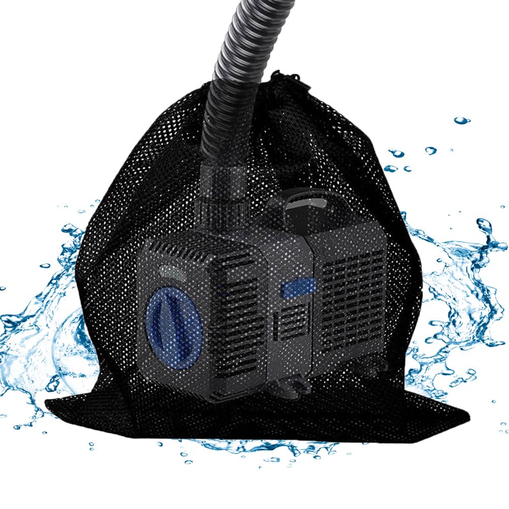 Pump Barrier Bag, Large Pool Pump Mesh Anti-Clogging Filtering Bag, Strainer Fish Pond Pump