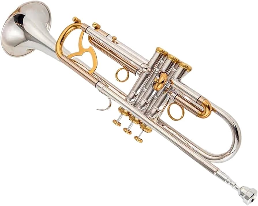 Amazon | スタンダード トランペット Bbトランペット楽器表面金銀 Amazon | スタンダード トランペット Bbトランペット楽器表面金銀