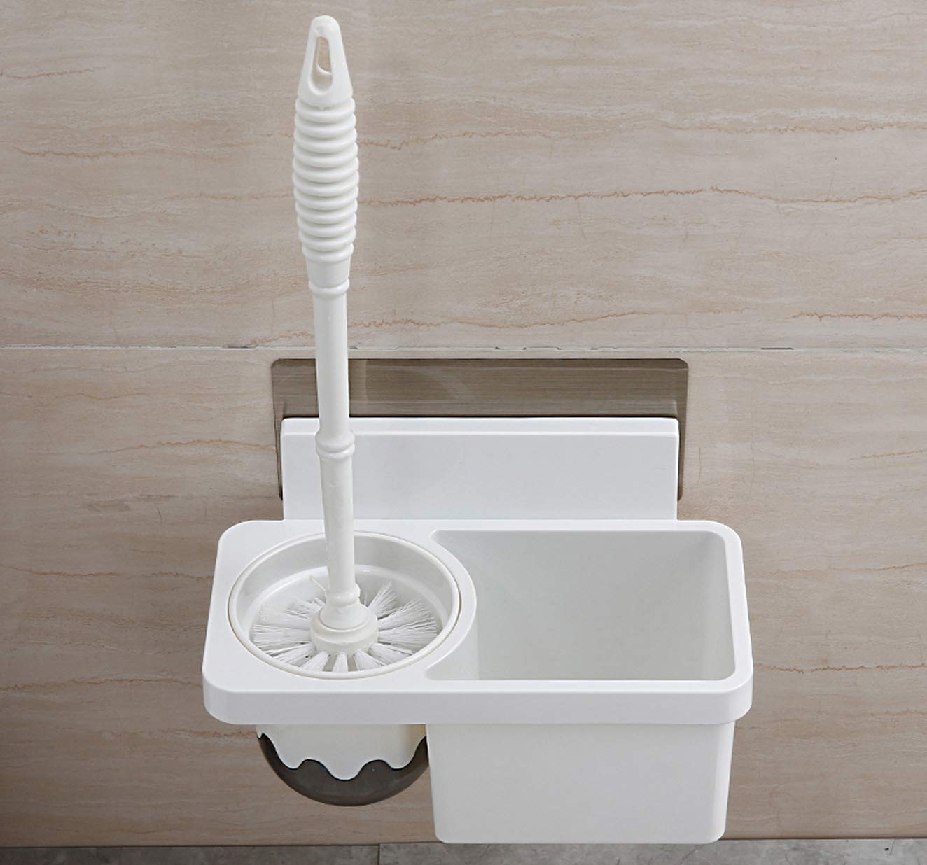 iRayerNail-free wall-mounted toilet brush,Toilet Brush and Holder for Bathroom Toilet,toilet liquid garbage bag rack, household cleaning toilet toilet brush set Toilet Brush Holders,Hight Quality