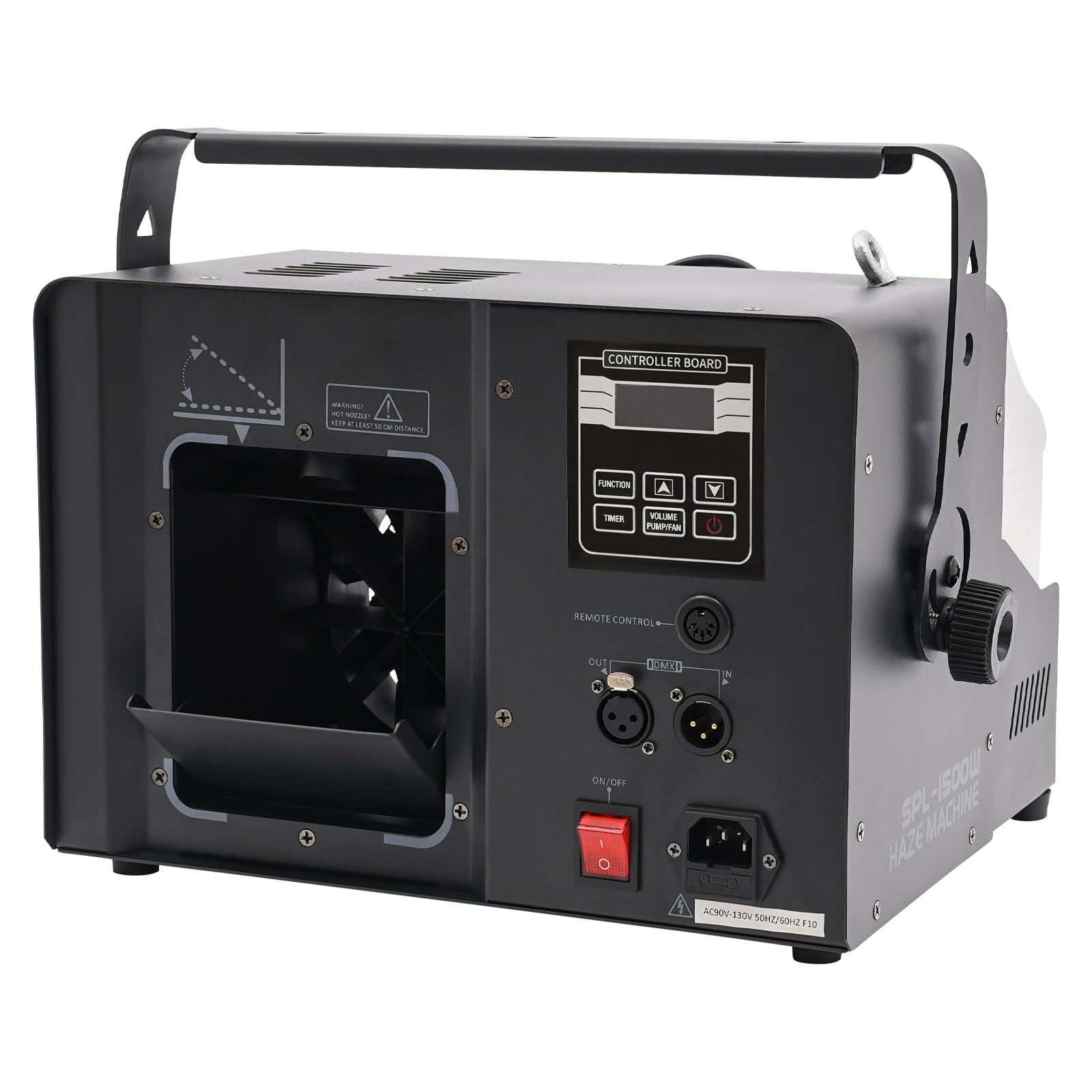 Fog Machine Professional Portable Smoke Machine with Remote Control for DJ Stage Halloween Party Wedding 1500W Christmas