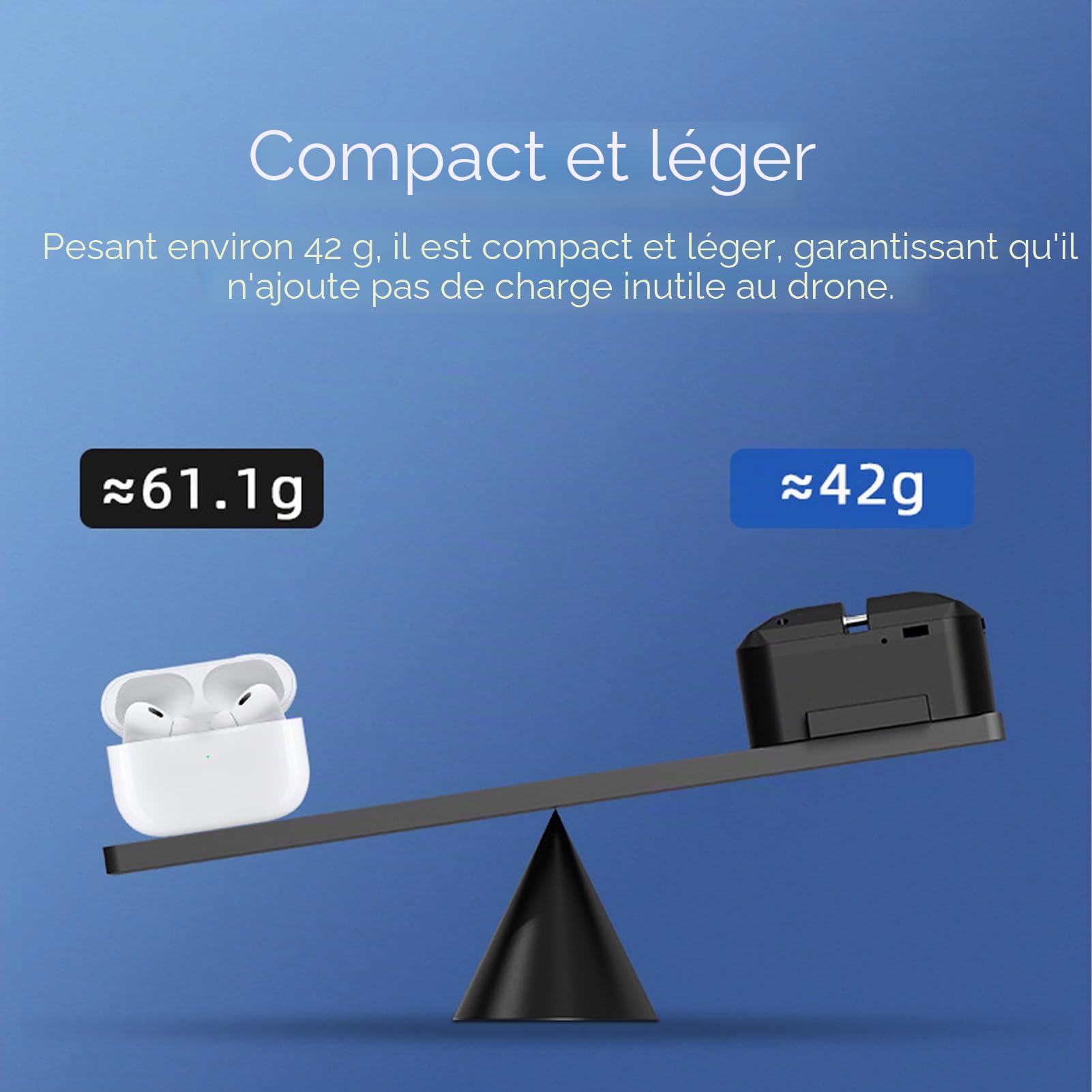 Alomejor Système de Largage d'air pour Drone RC, de 1kg, avec Portée à Distance de 500m, ABS Léger pour 3 Pro