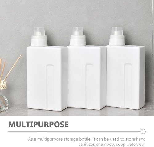 Miniatura 8 de Zerodeko 2 botellas de lavandería multiusos para subbotellas, botellas reutilizables de gran capacidad, sub botella, loción, botella de loción,