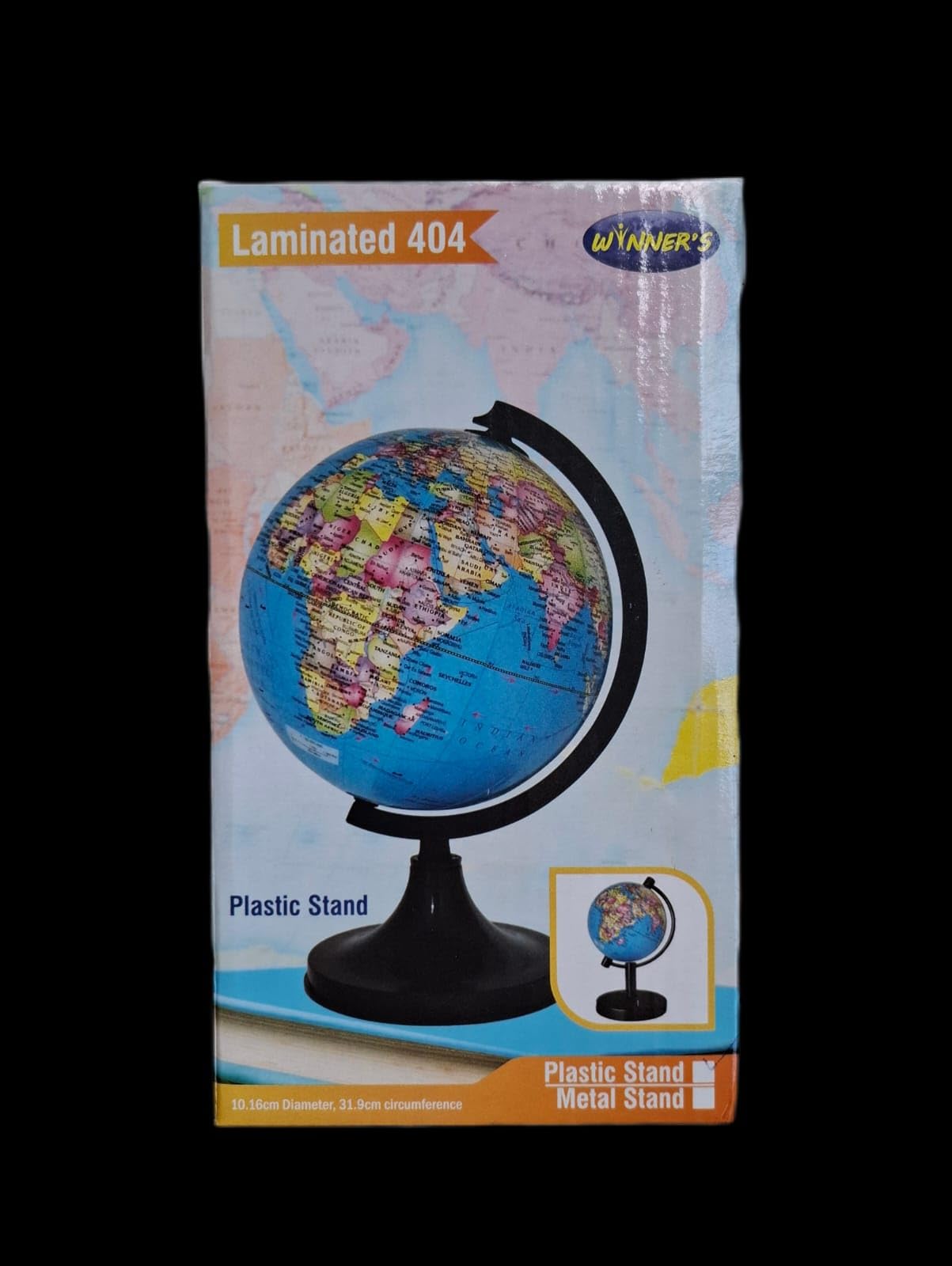 globeポスターセット Globe with Plastic Stand for Learning, 17cm Height | 360 Degree