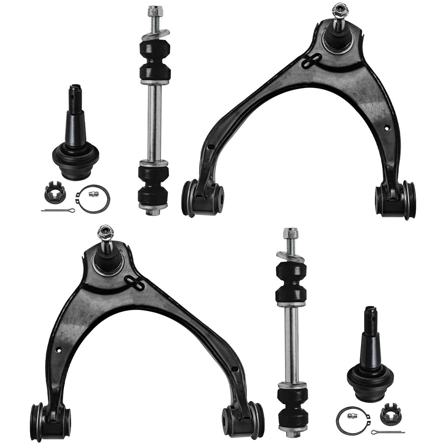 Detroit Axle - 6pc Front End Kit for 2014-2018 Chevy Silverado 1500