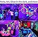 UV LED Blacklight, HouLight High Power 20W LED Black Light Floodlight IP65-Waterproof (85V-265V AC) for Halloween, Blacklight Party, Neon Glow, Glow in The Dark, Birthdays, Blacklights, Curing