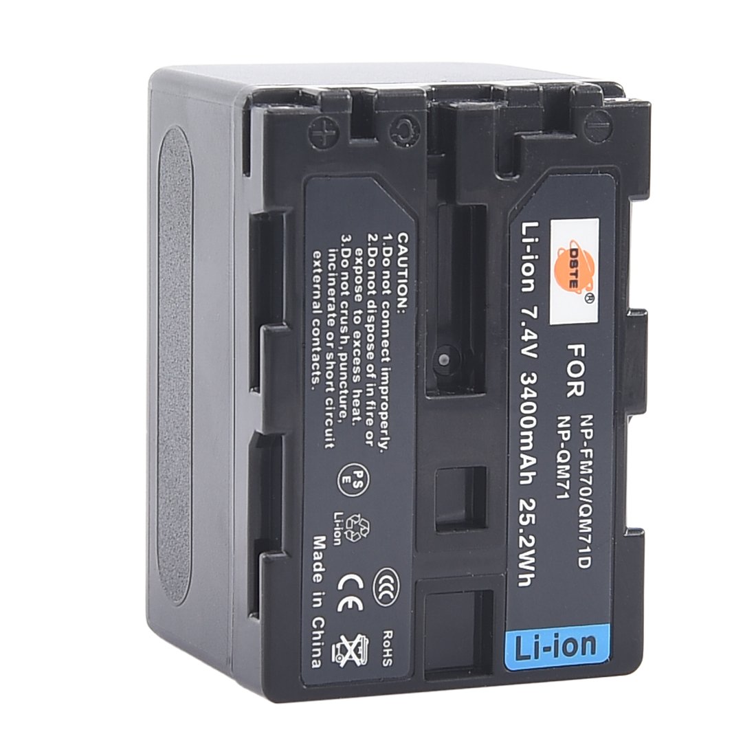 DSTE NP-QM71D Batteria + Caricatore per Sony CCD-TRV118,CCD-TRV150,CCD-TRV228,CCD-TRV250,CCD-TRV270,CCD-TRV285,CCD-TRV308