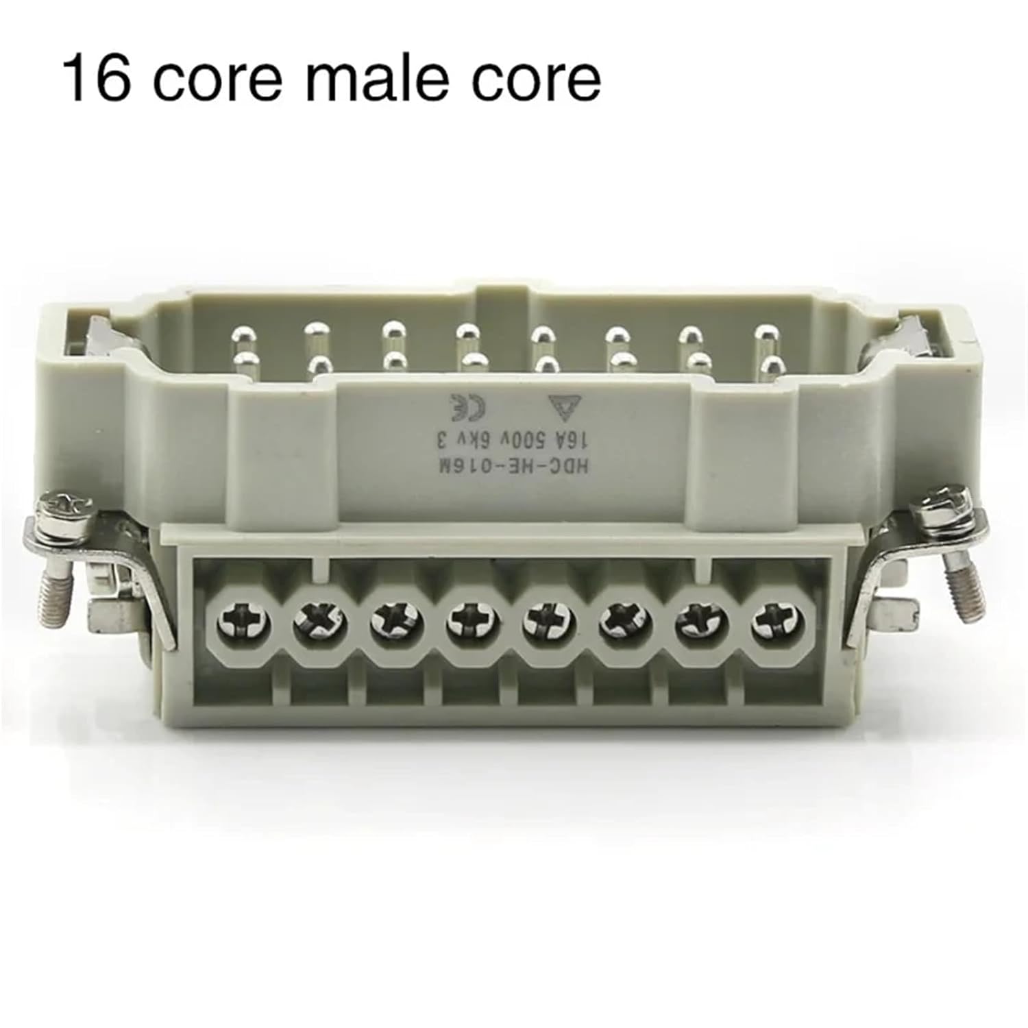 16 Core Heavy Duty Connector HDC-HE-016 The Male and The Female 16A500V Aviation 1Pcs(Male Insert)