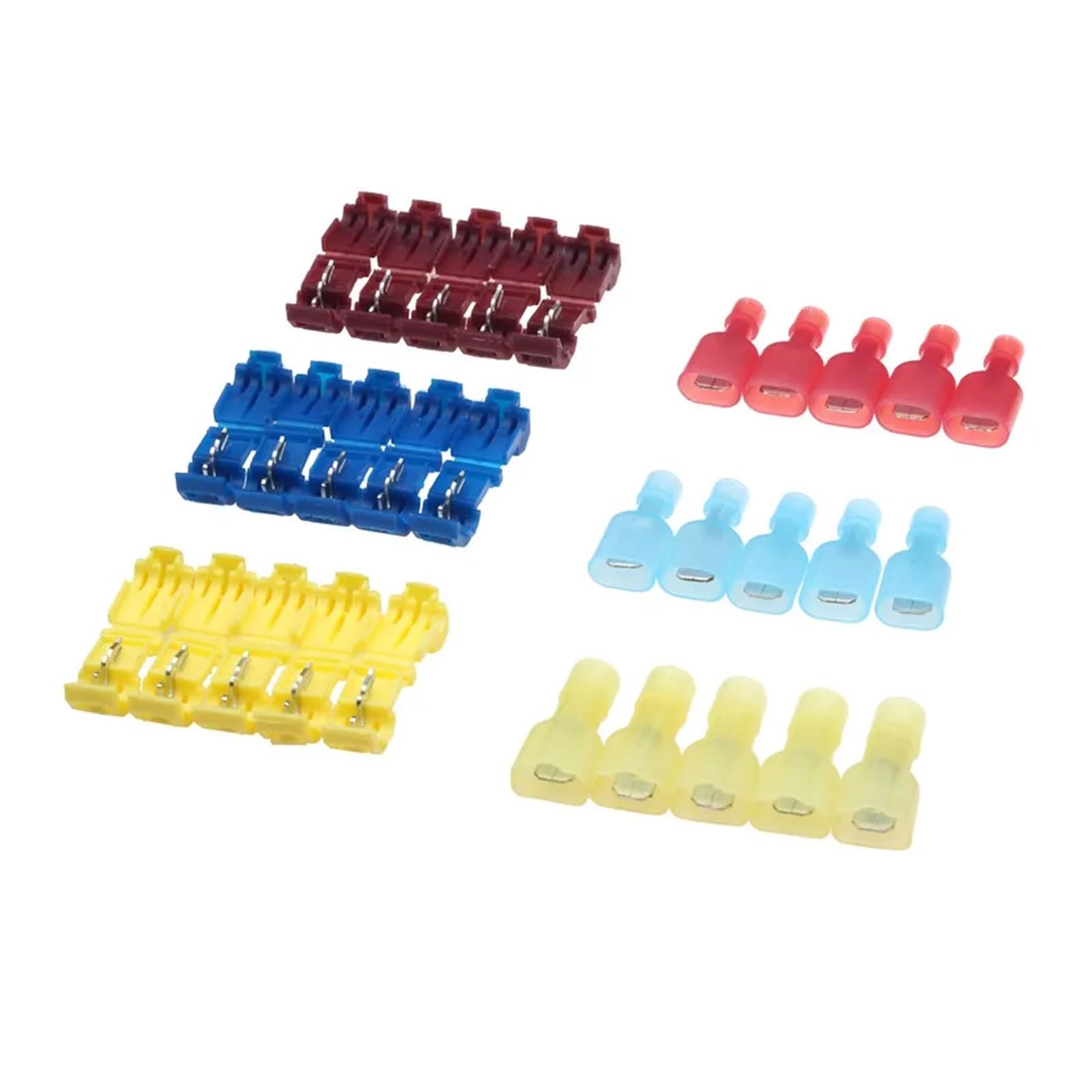 120 pezzi/60 paia di connettori per cavi isolati assortiti set di morsetti a giunzione rapida Combo 22-10 AWG