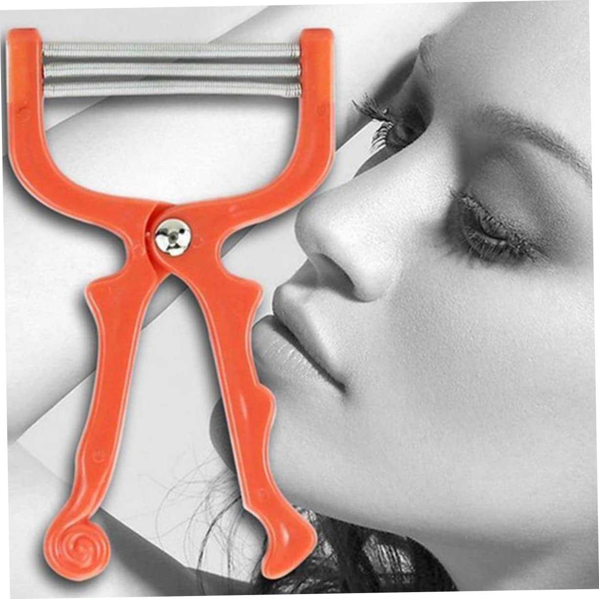 minkissy 2sets Facial Hair Removal Device Painless Hair Remover Spring Shavers Portable Tool for Cheeks 3pcs*2