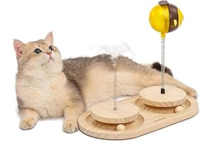 MEWOOFUN Cat Toy - Interactive Playtime for Curious Kitties