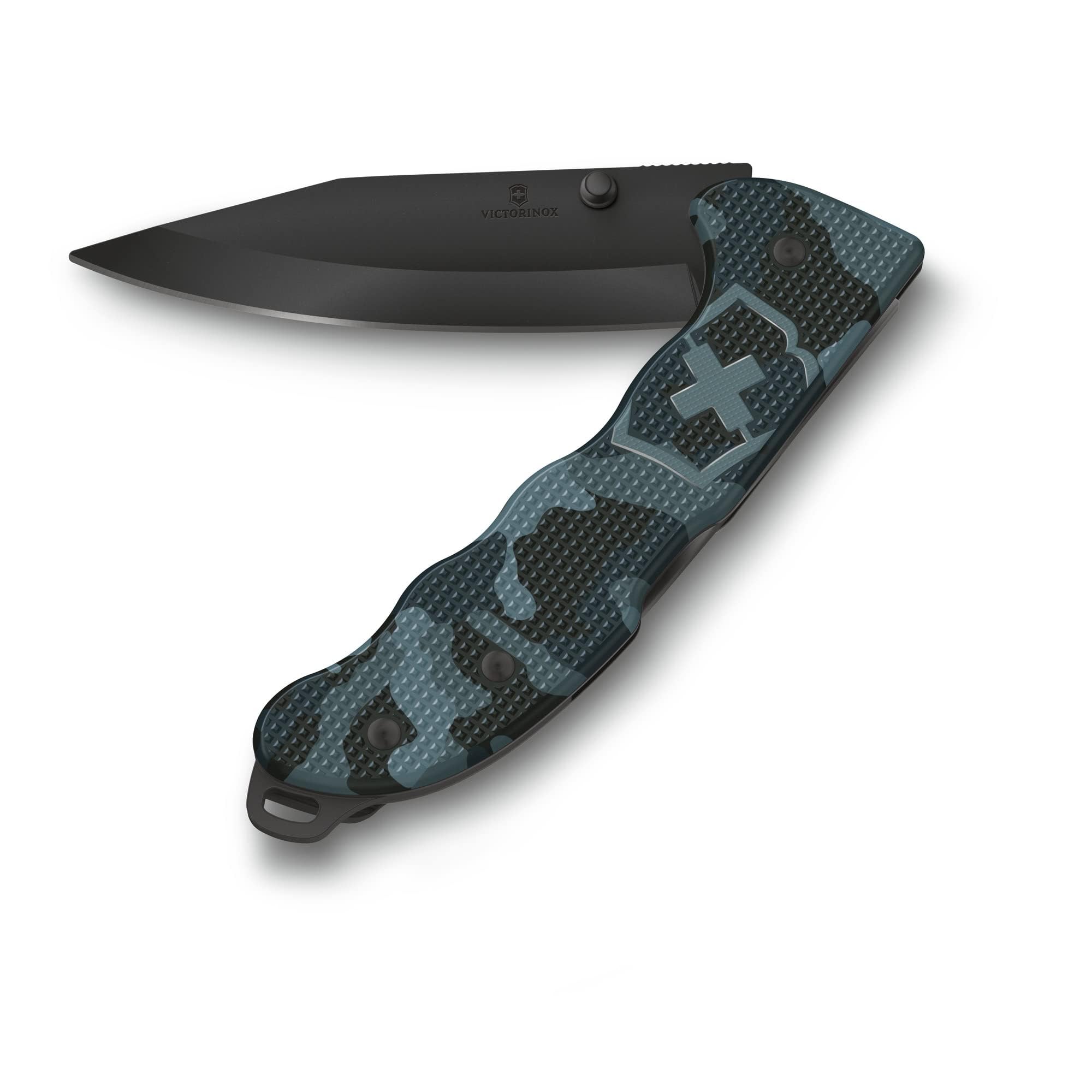 Evoke Swiss Army Knife, Featuring a Foldable Blade with Thumb Stud and Lockback Mechanism