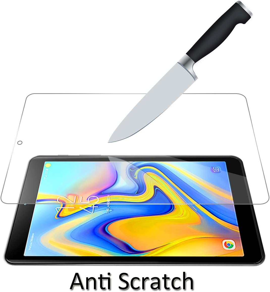 (2 Pack) Orzero Tempered Glass Screen Protector Compatible for Samsung Galaxy Tab A 8.0 inch 2018 (Only Fits for SM-T387 Model), 9 Hardness HD Anti-Scratch Full-Coverage (Lifetime Replacement)