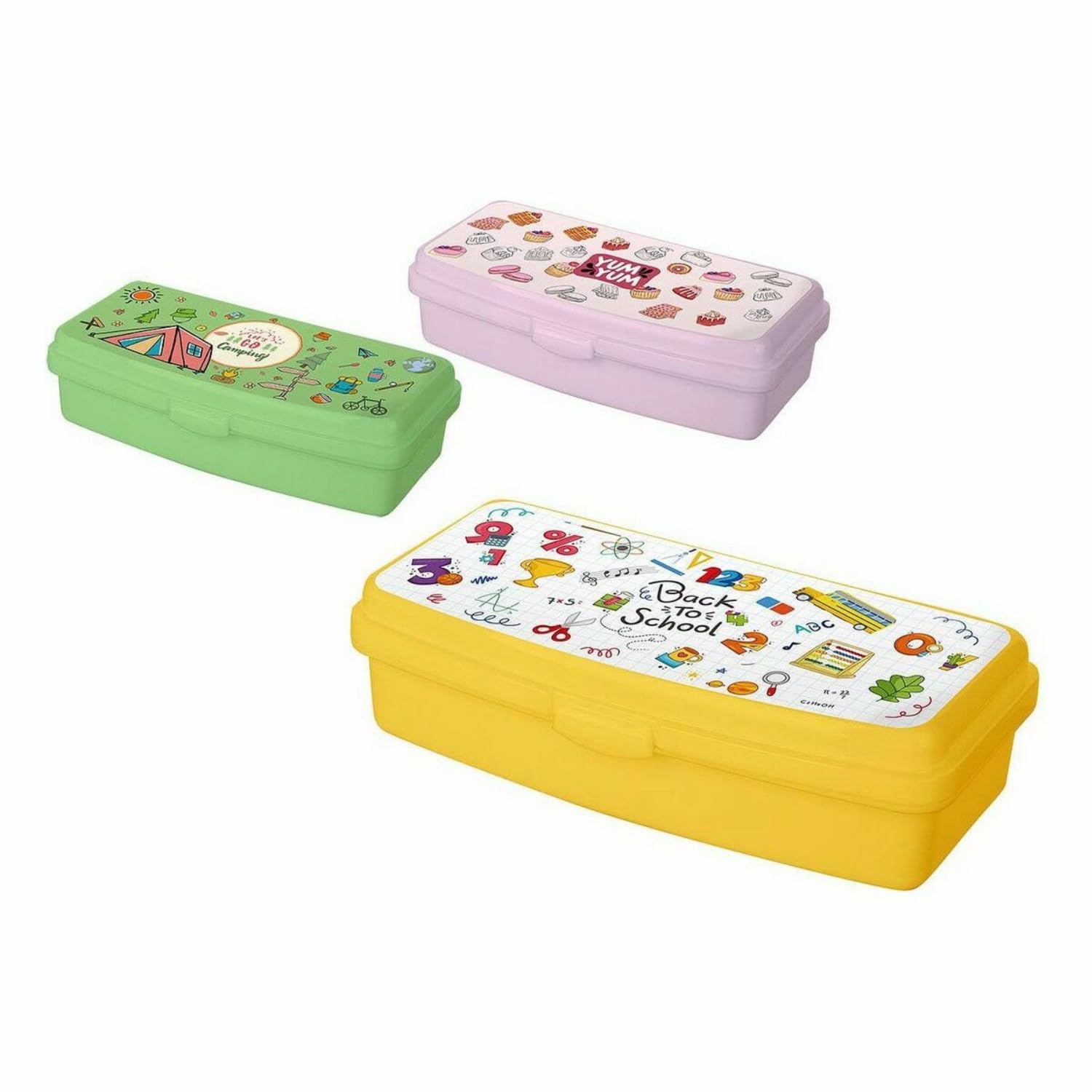 TitizMulti-Coloured Lunch Box 20.5 x 9.5 x 5.5 cm