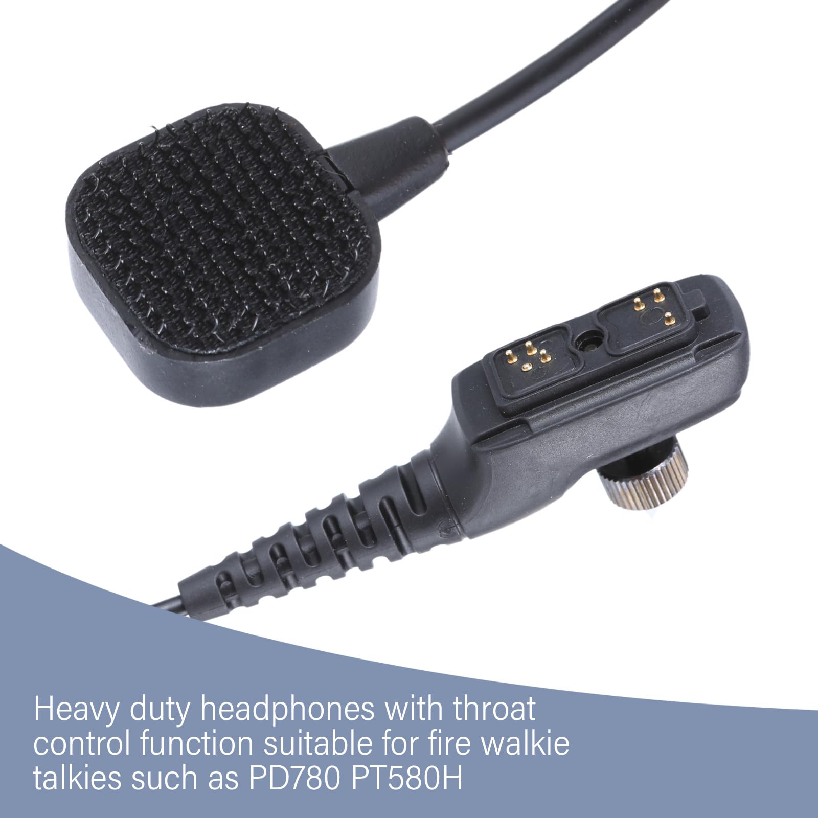 Auricolari con microfono per radio PD780 PT580H PD780G PD782 Nessuna distorsione Chiaramente Suono Radio Cuffie