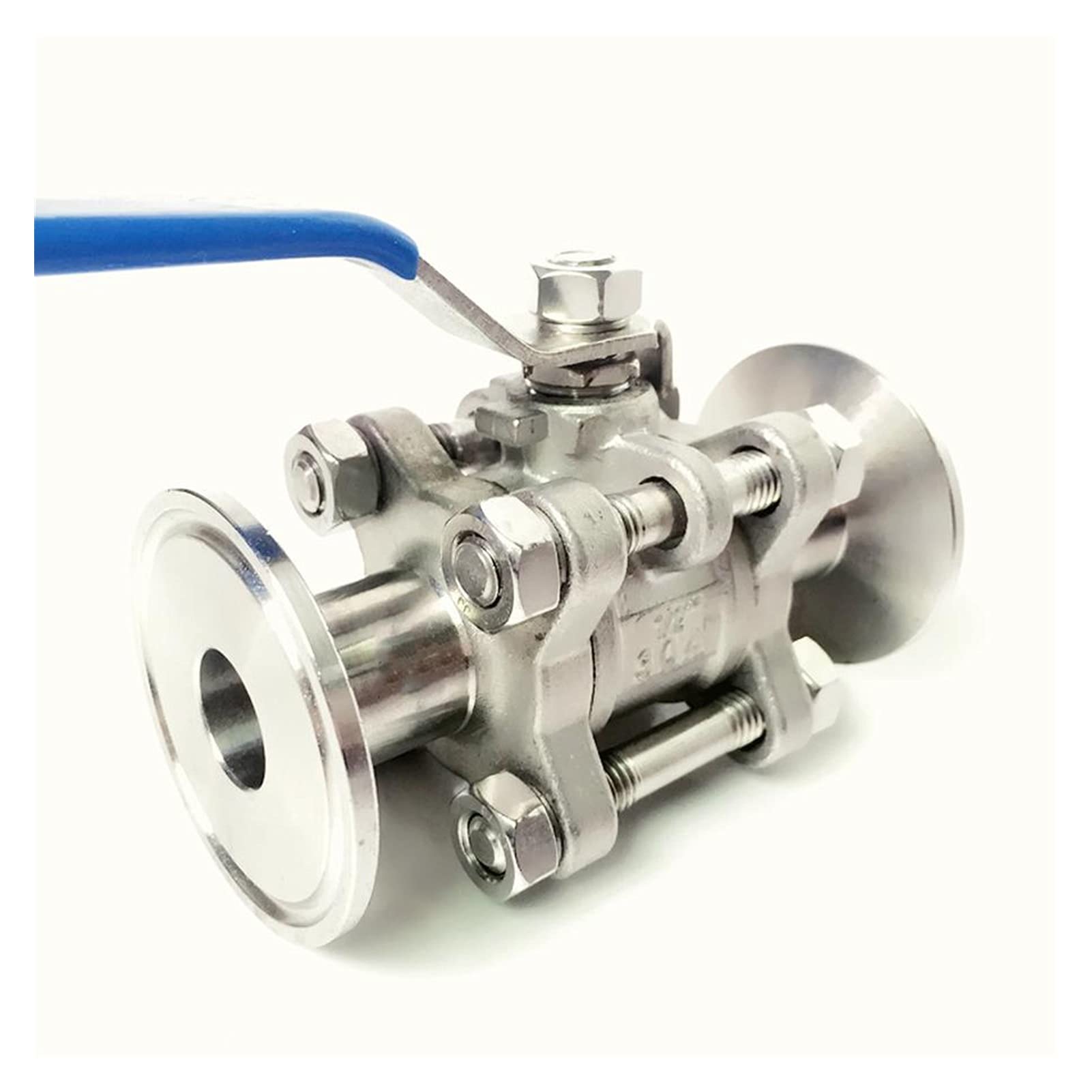 VSPPJYFG Ball Valve Hot And Cold Water Stop DN40 X 2" Three-clamp Three-piece Ball Globe Valve SUS 304 Stainless Steel Industrial