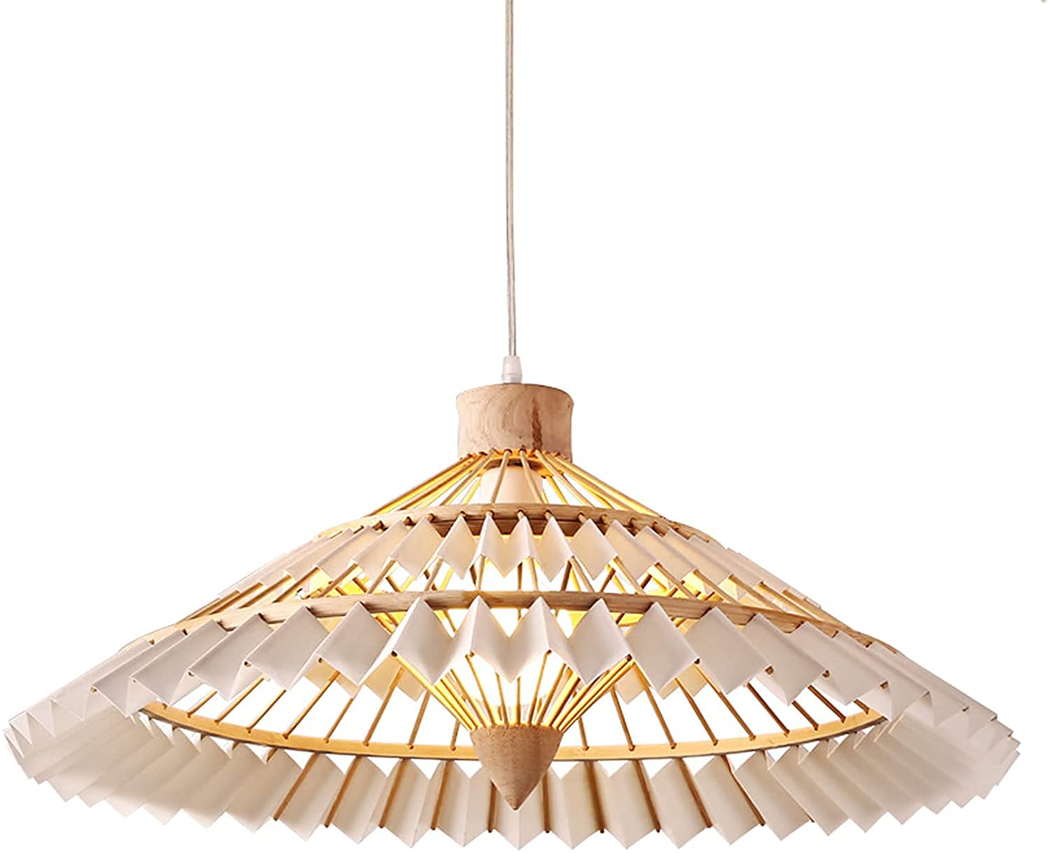 Suspension luminaire parapluie tissé à la main de 50cm pour salon de thé et restaurant