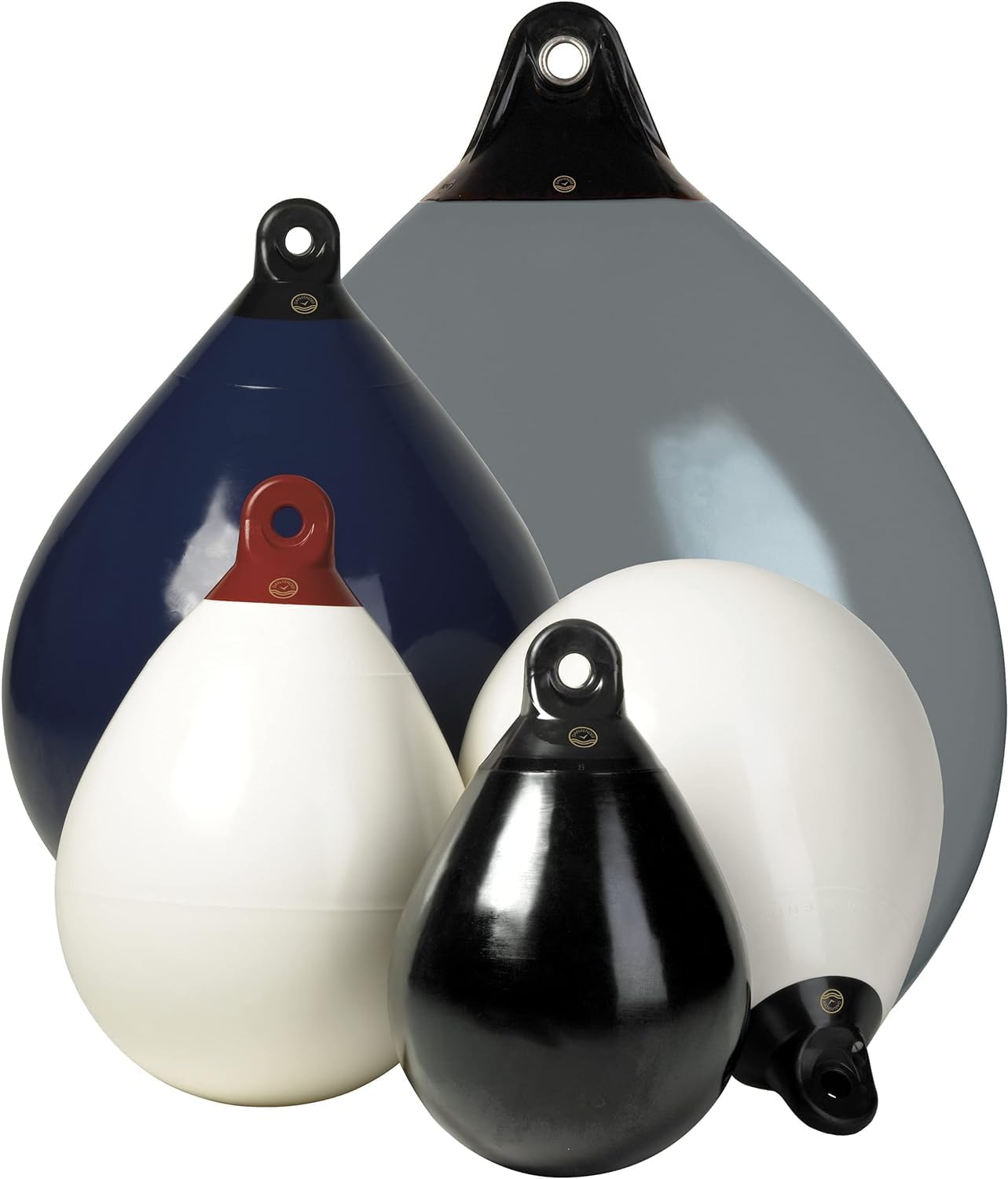 Dan-Fender Heavy Duty Round Balloon Fender & Marker Buoy - Multi-Purpose Ball Bumper for Boats - Strong PVC, All Weather Conditions Boat Accessory