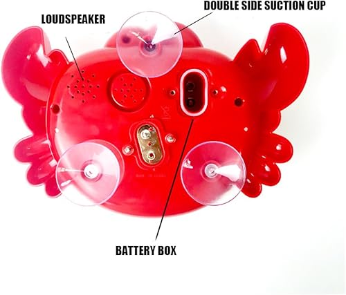 Miniatura 4 de ZHENDUO juguete de burbujas para baño de bebé, cangrejo de burbujas