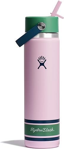 Miniatura 15 de Hydro Flask Botella de agua – Acero inoxidable aislado – Tapa flexible con popote de boca ancha, antiderrames, a prueba de fugas y recargable en 32