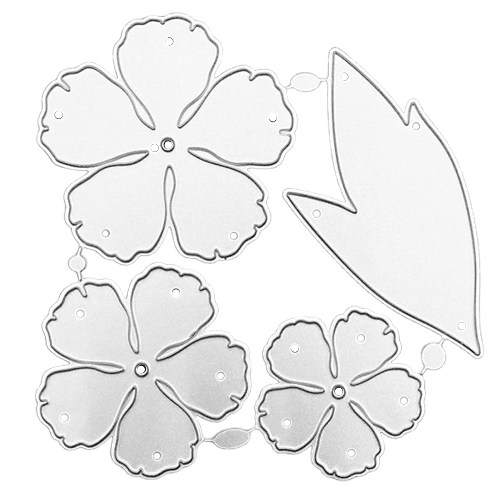 Jazuaiao Cutting Dies Leaves Embossing Die-Cuts Templates for Card Making Embossing Die Cuts