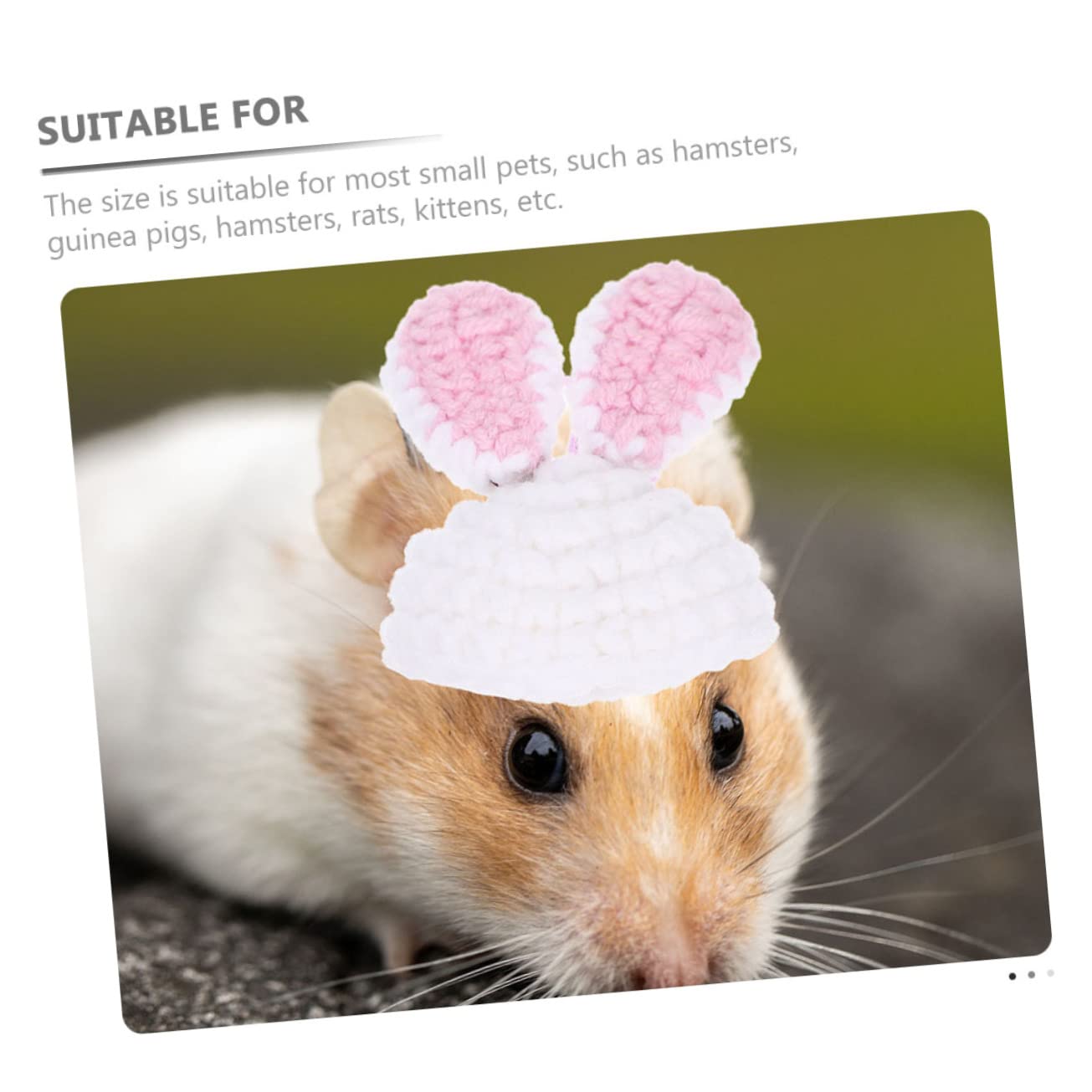 POPETPOP 8pièces Chapeaux Décoratifs pour Hamsters Carotte Et Lapin Accessoires Photo Adorables pour Petits Animaux Fournitures Pratiques Et Festives