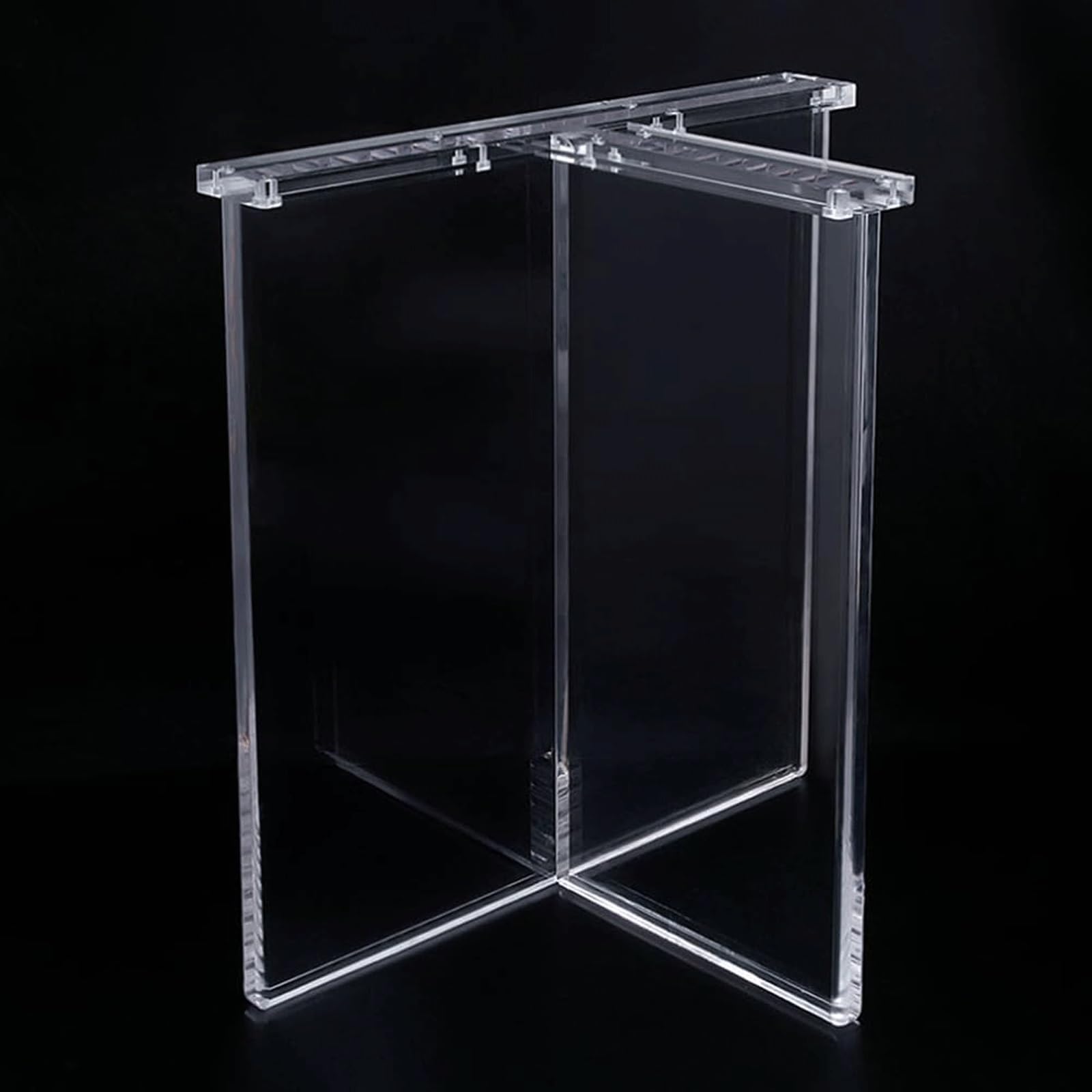 UYHBCNQD 2Pcs Furniture Legs Acrylic Transparent Replacement Legs Set Table Feets Desk Support Legs Coffee Feets Capacity 150kg/330lbs(60cm/23.6in)