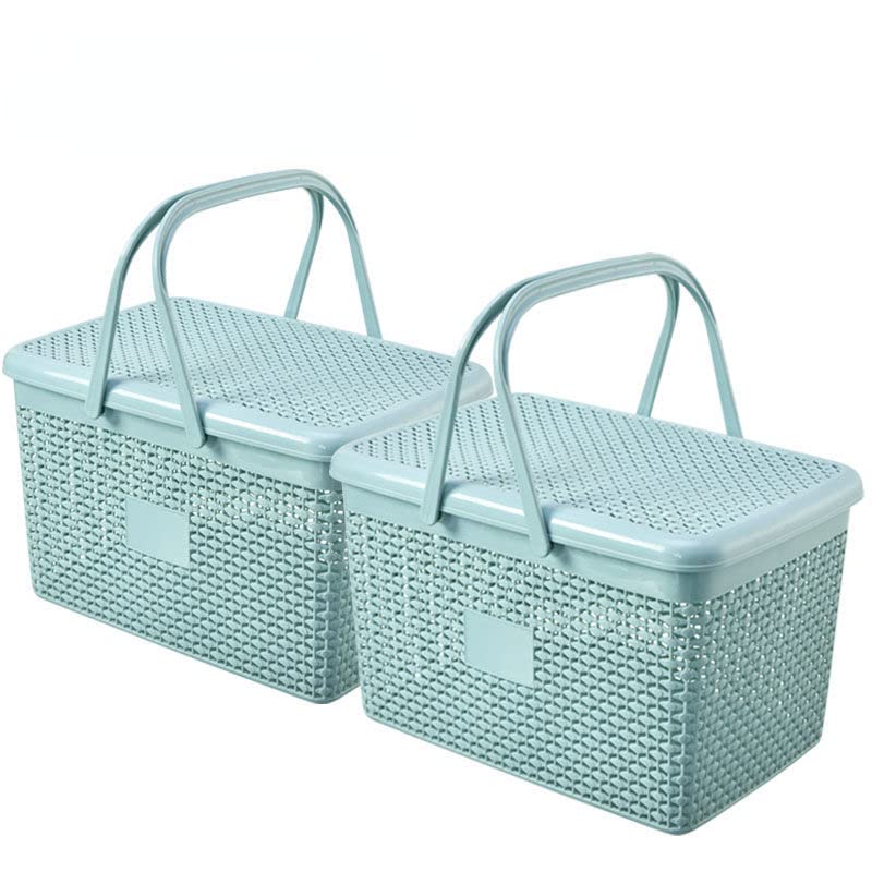 Amazon.co.jp: BtcFu バスルームバスケット 蓋付き収納バスケット