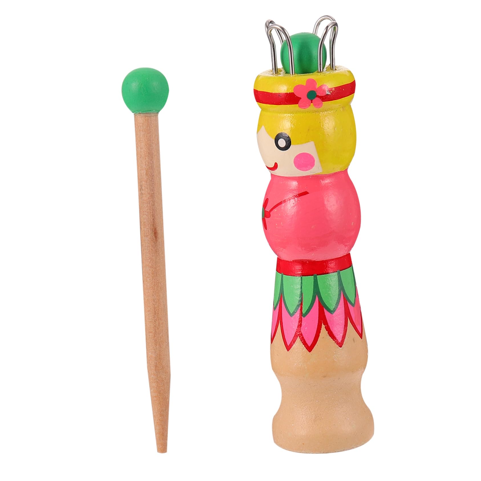 Gadpiparty Knitting Doll Craft DIY Knitting Toy Wooden Boys and Girls and Adults Craft Set