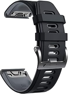 26mm 22mm Watchband for Fenix 6 6X Pro GPS 5X 5Plus 3 935 Enduro D2 Delta Soft Silicone Strap Quick Release Accessories Bracelet (Color : B, Size : 22mm Fenix 5 5Plus)