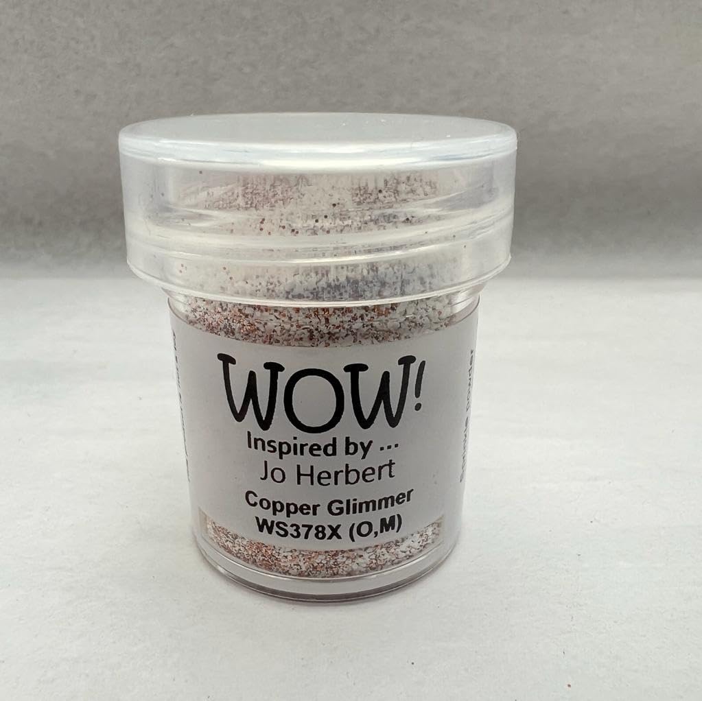 Wow! Embossing Powder 15ml | Copper Glimmer Regular | Free Your Creativity and give Your Embossing Sparkle