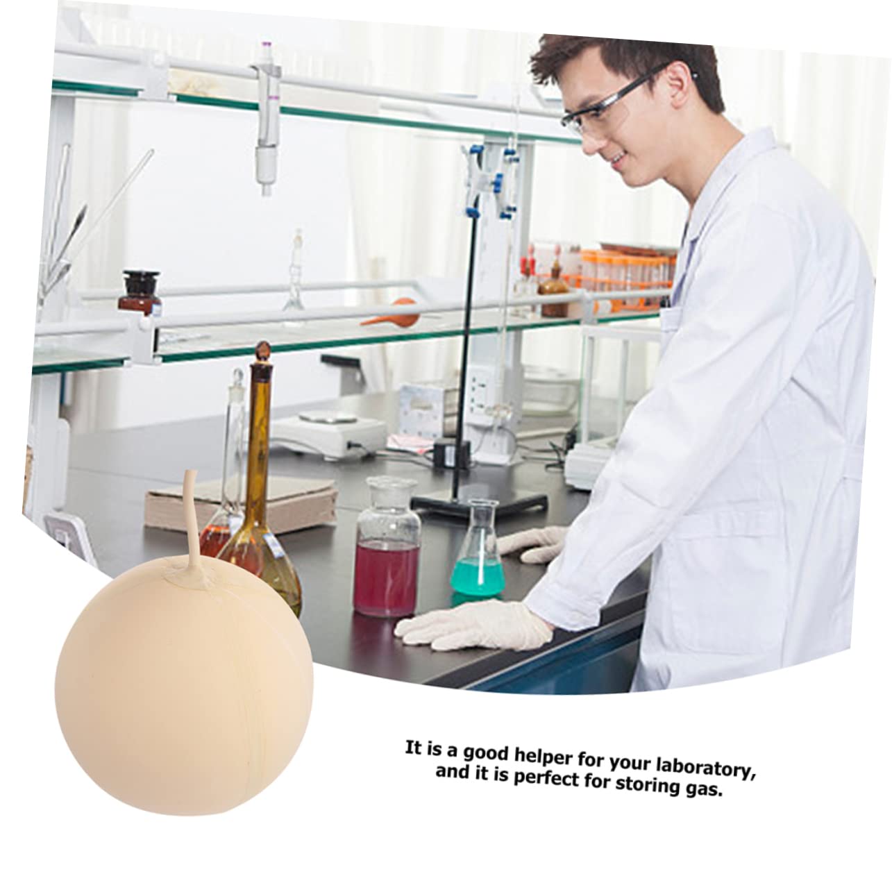 HAWILLOSCH 3pcs Reusable Gas Sampling Ball Bladders High Pressure Resistance for Lab Use