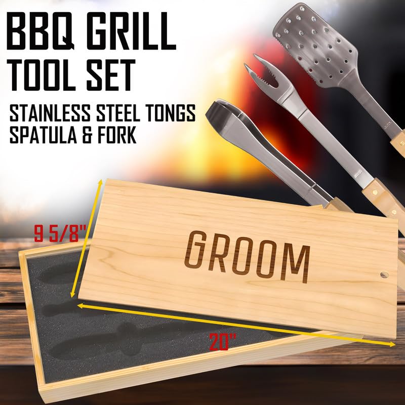 Set de BBQ acero inoxidable con caja personalizada miniatura 3
