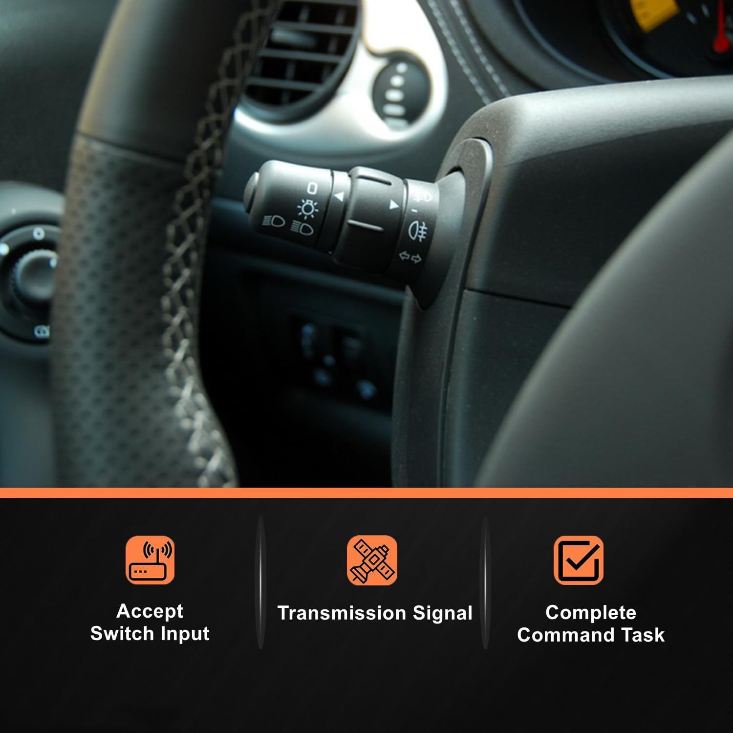 Interruttore Comando Indicatore Devioluce Devio Luci Compatibile con Clio 3 Kangoo 2 Modus 7701057090 8201590638