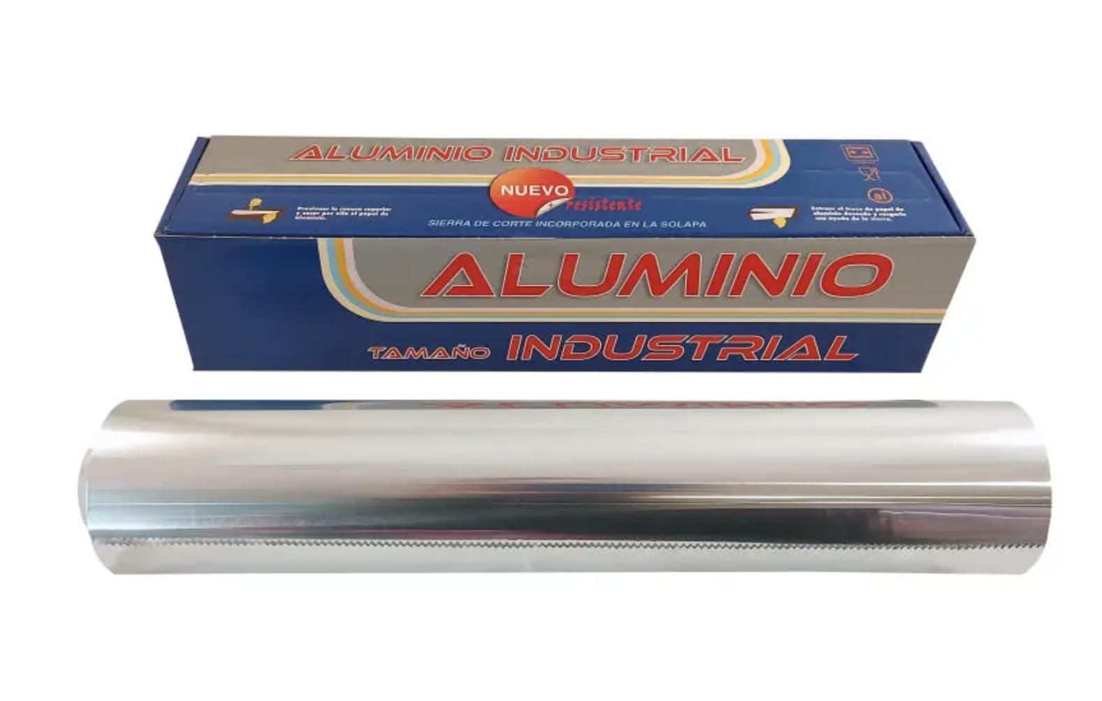 Rollo Papel Aluminio Industrial, Rollos de Uso Profesional, Ideal para Hostelería, Restauración, Catering, Cocina, Peluquería (40x300 metros)
