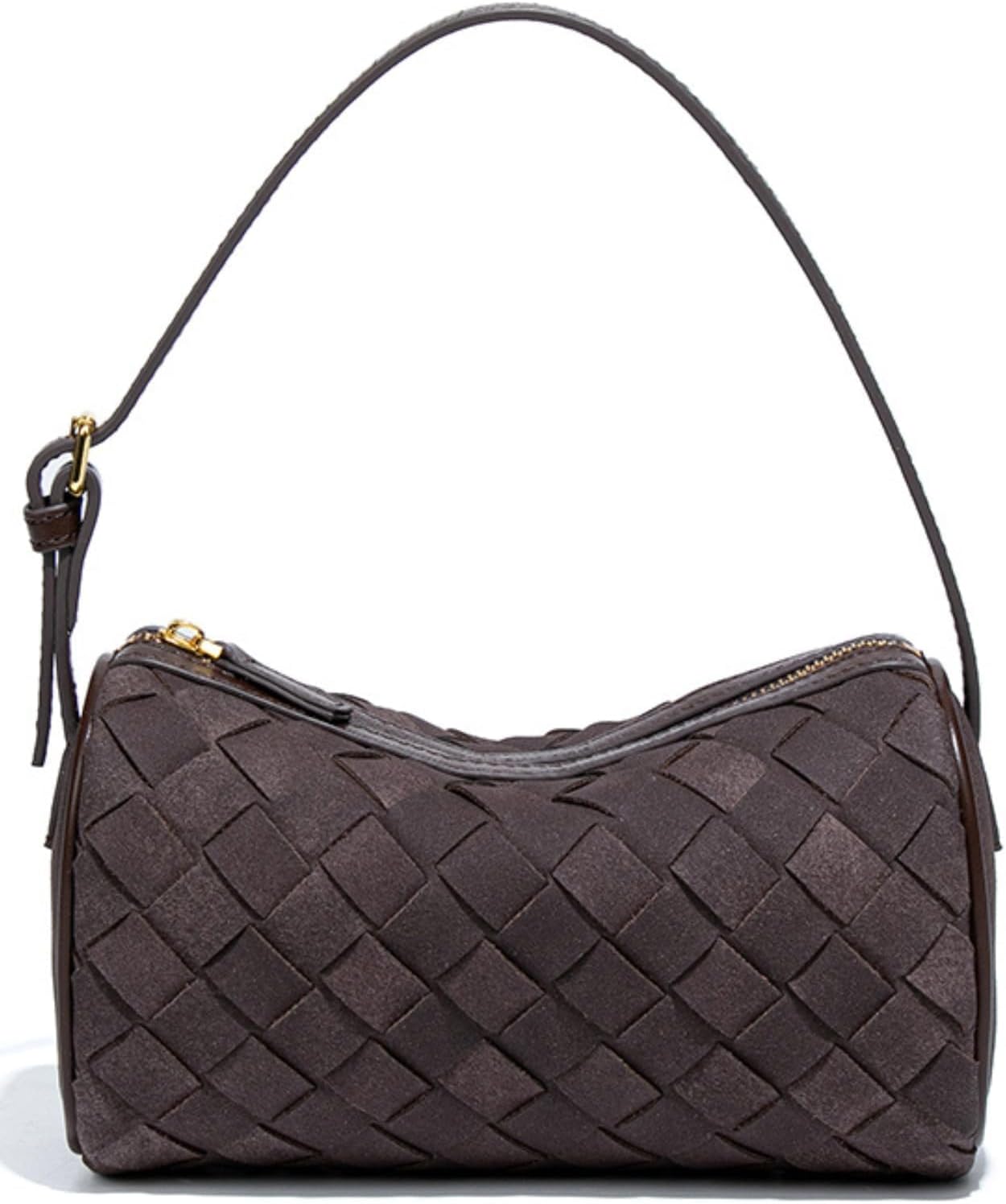Mini Woven Suede Handbag for Women, small clutch purses Top-handle and Crossbody Designer Hobo Bags