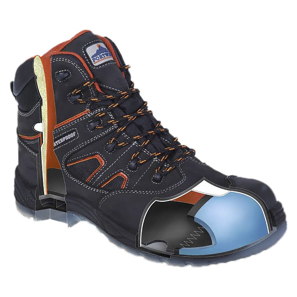Portwest Bota Portwest Compositelite All Weather S3 Wr, Tamaño: 44, Color: Negro, FC57BKR44