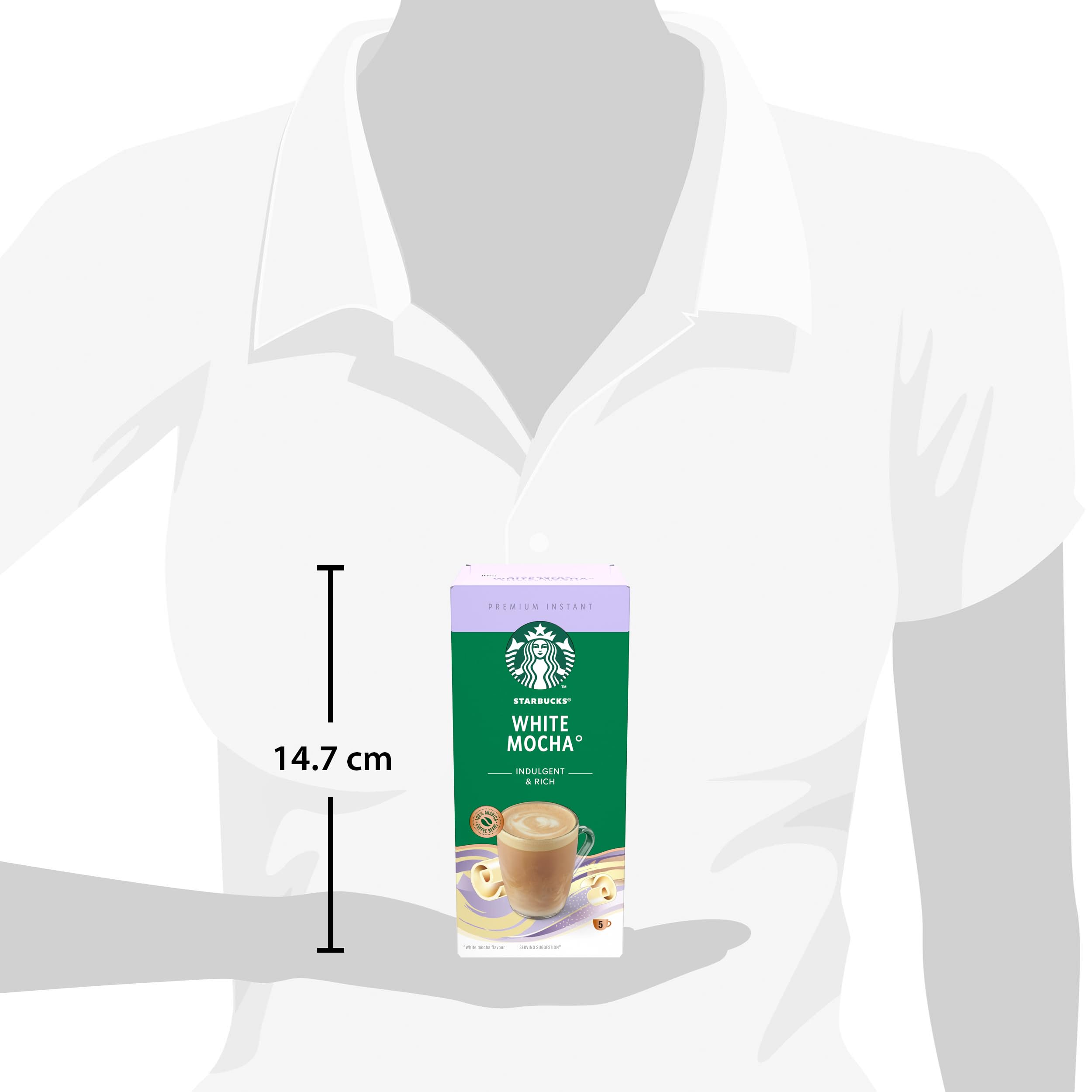 STARBUCKS White Mocha Spécialités Instantanées Gourmandes 12 x 5 (60 Sachets)