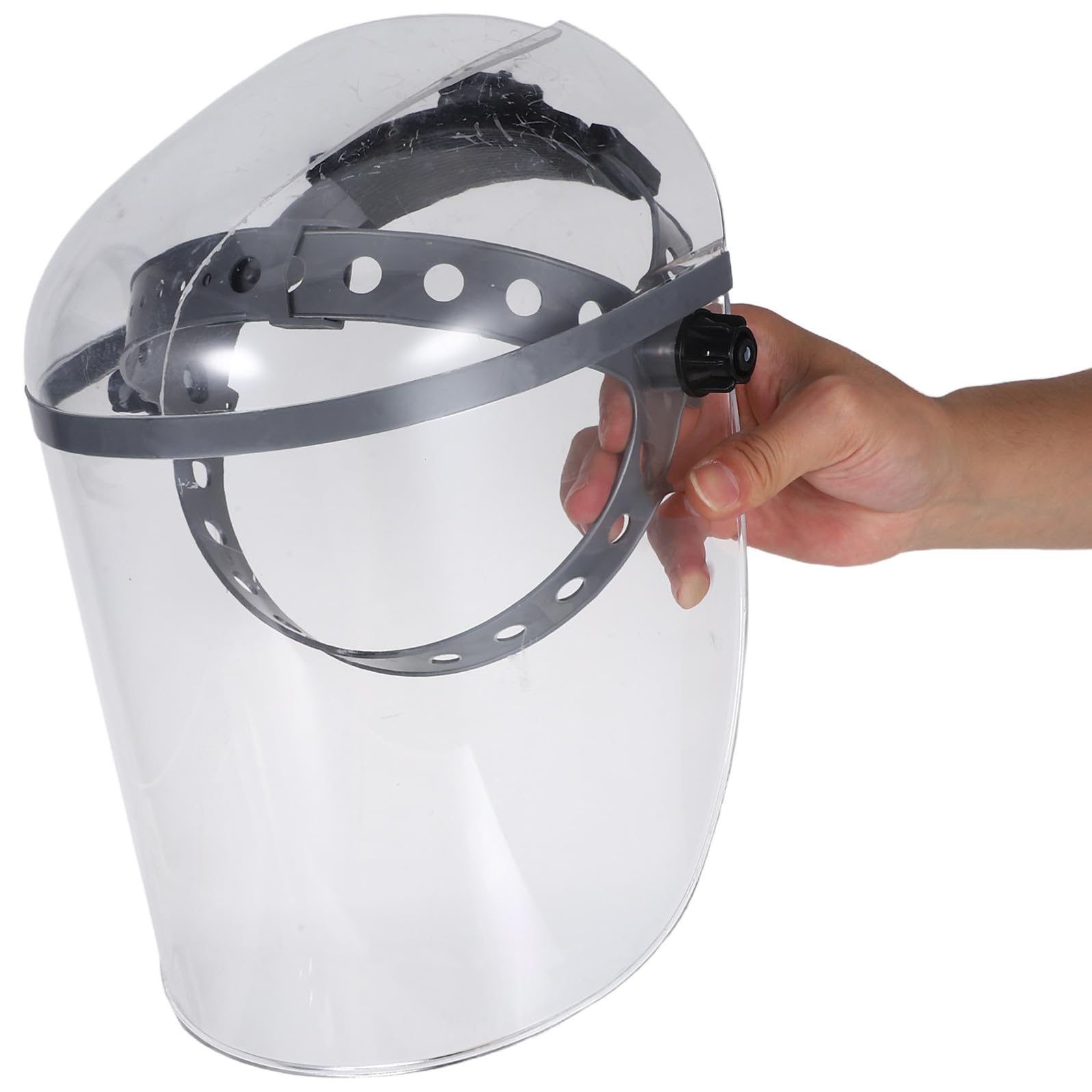 Visiera Protettiva Schermo Facciale in Pmma Resistente All'olio Trasparente Facile da Trasportare per Protezione da Polvere e Spruzzi Durante Corsa e Camminata