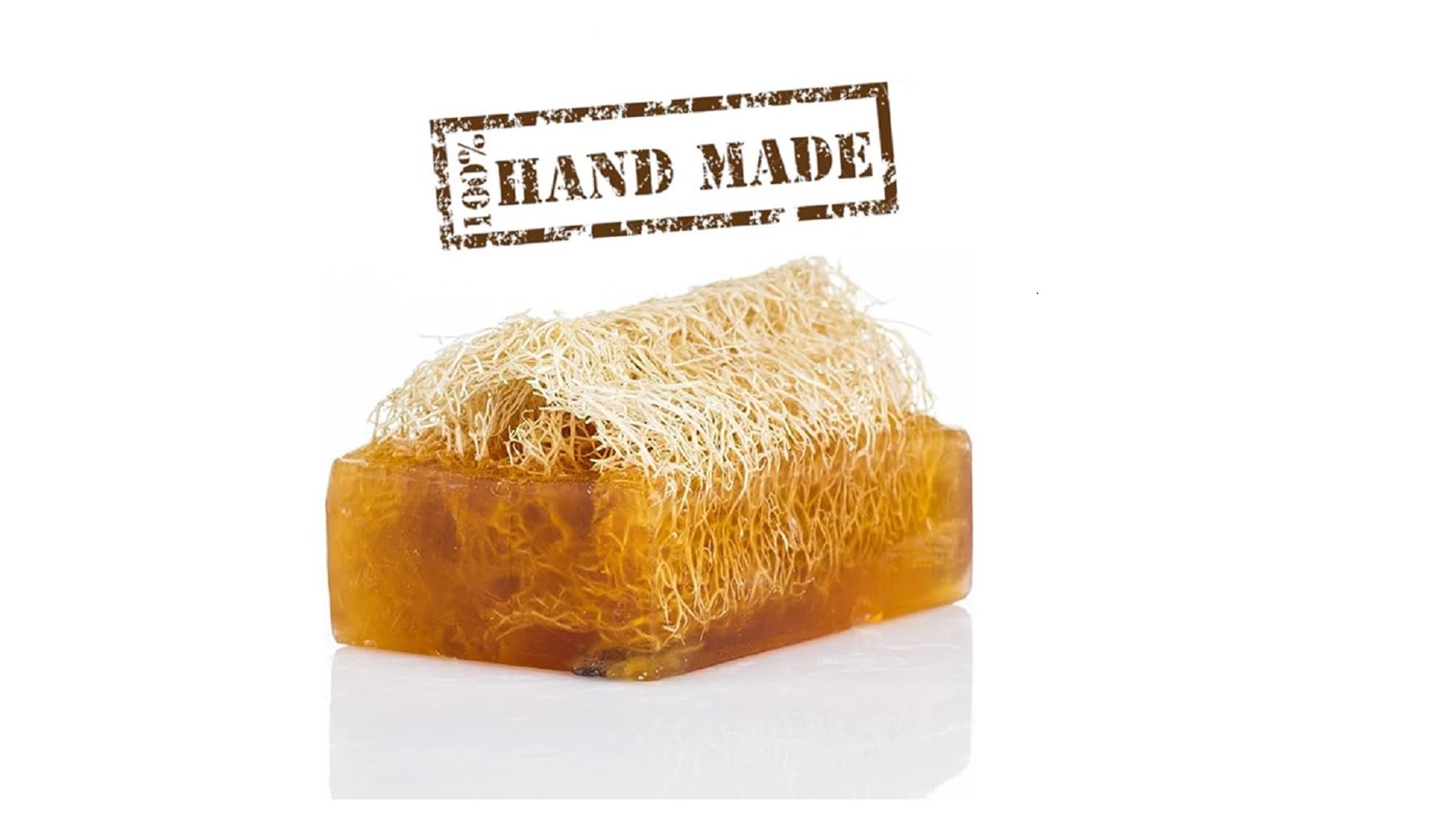 Natural Solid Soap Bar, Herbal Exfoliating Loofah Soap Bar, Hand made Soap for Face and Body, Relaxing Natural Cleansing Peeling Soap (Goat Milk)