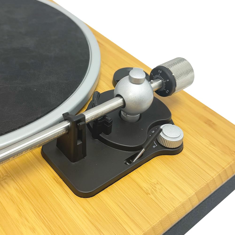 House of Marley Stir It Up Wireless 2 Bluetooth-Plattenspieler - Bambus | Vinyl Player, 33/45 U/Min, nachhaltig gefertigter Schallplattenspieler, Audio-Technica Tonabnehmer & integr. Vorverstärker